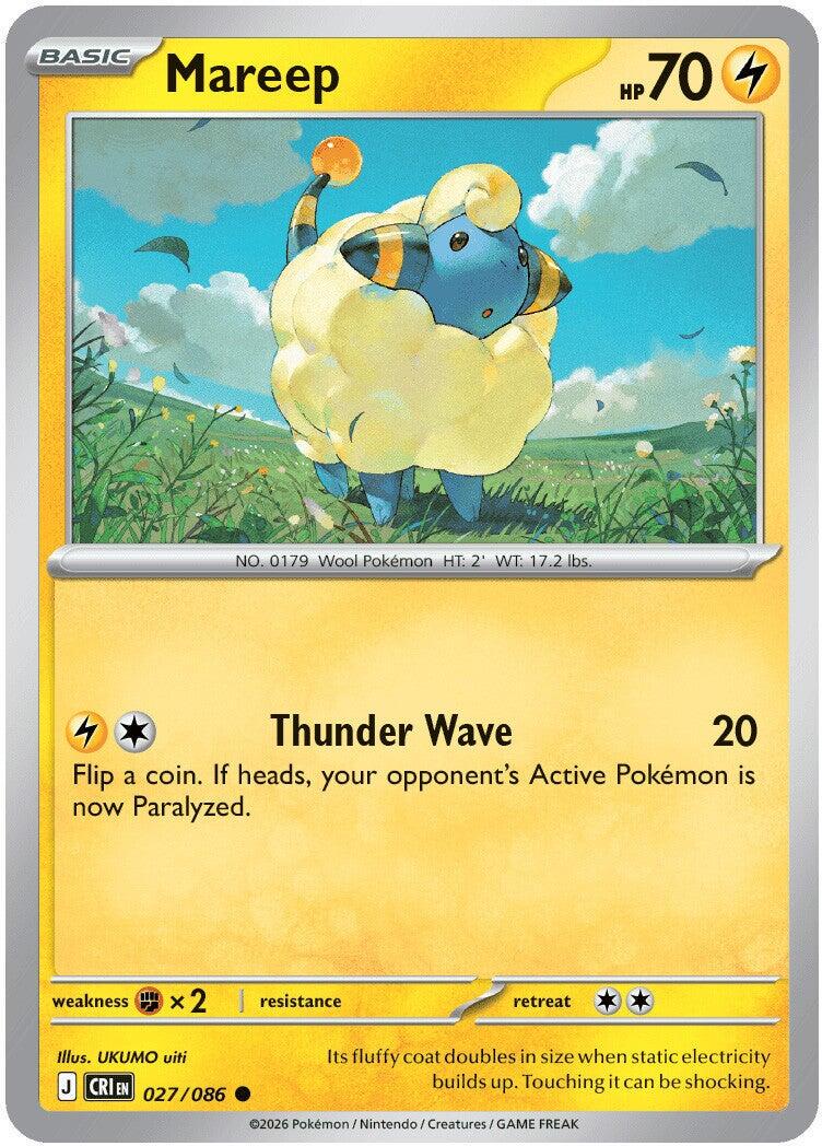 Chaos Rising Mareep Pokémon card
